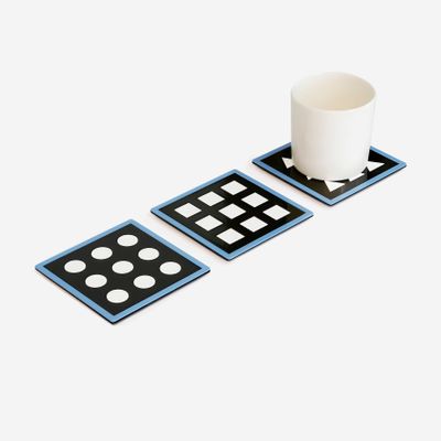 Accessoires thé et café - Dessous de verre géométrique – Série Cercle, Carré & Triangle - ISUWA