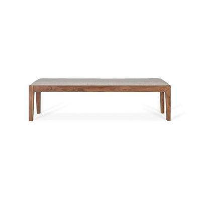 Bancs - Banc en bois d'acacia massif recouvert de tissu - GINER Y COLOMER