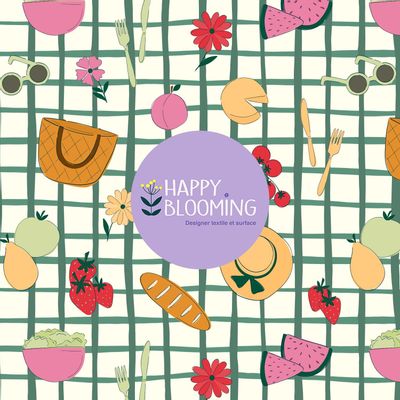 Linge de lit - Motifs exclusifs - all over ou placés - HAPPY BLOOMING