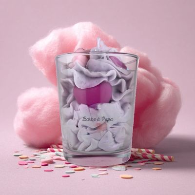 Cadeaux - Bougie parfumée Barbe à Papa - 200ml - MURI CREATIONS