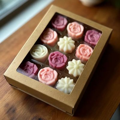 Gifts - Set of 12 Fondant - Cherry Blossom - MURI CREATIONS