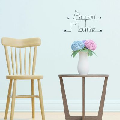 Decorative objects - Wire Wall Decoration\" Super Granny\” - to pin - BIJOUX DE MUR