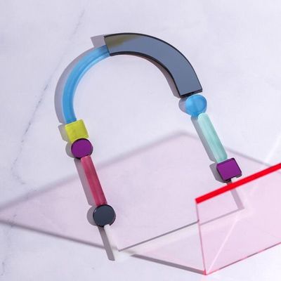 Jewelry - Impulse U Necklace - Bold abstract jewelry for the fearless - PAMELA COROMOTO