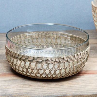 Platter and bowls - Seagrass Cage Bowls - BE HOME