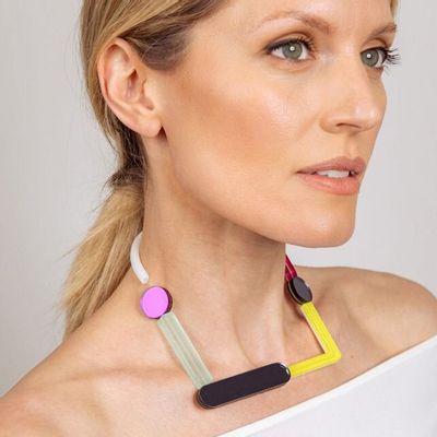 Jewelry - Impulse O Necklace – Abstract, Playful, Artistic - PAMELA COROMOTO