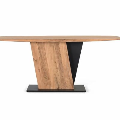 Tables Salle à Manger - Table à manger en bois d'acacia et métal - GINER Y COLOMER