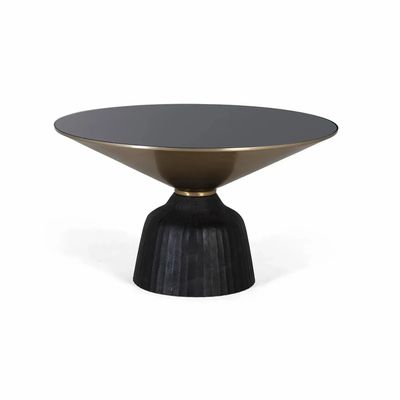 Tables basses - Table basse plateau verre trempé structure aluminium - GINER Y COLOMER