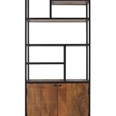 Bookshelves - Bookcase with metal and mango wood structure - GINER Y COLOMER