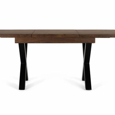 Tables Salle à Manger - Table à manger extensible bois de manguier et pieds métal - GINER Y COLOMER