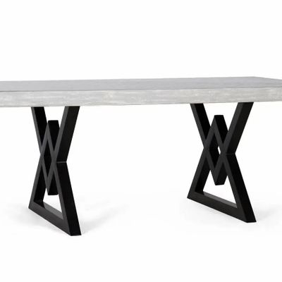Tables Salle à Manger - Table à manger rectangulaire en bois de manguier 200 cm - GINER Y COLOMER