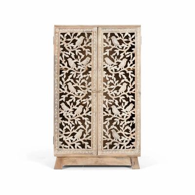 Sideboards - Mango wood sideboard with hand-carved doors - GINER Y COLOMER