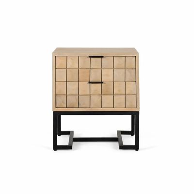 Night tables - Handmade bedside table made of mango wood with natural grain - GINER Y COLOMER