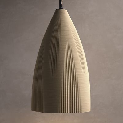 Suspensions - WHALEBONE - Lampe suspendue imprimée en 3D en céramique - KERAMIK