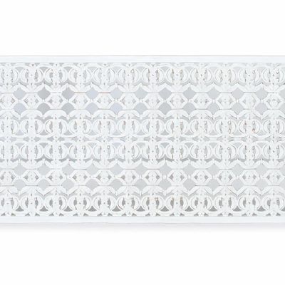 Beds - Headboard in stripped white MDF - GINER Y COLOMER