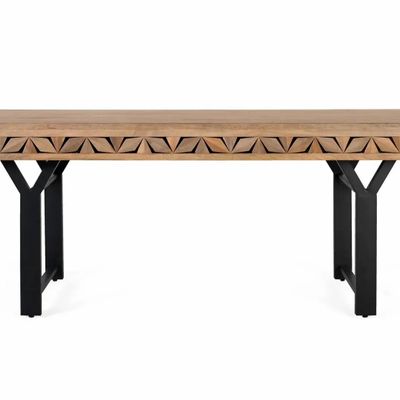 Dining Tables - Rectangular mango wood dining table 200 cm - GINER Y COLOMER