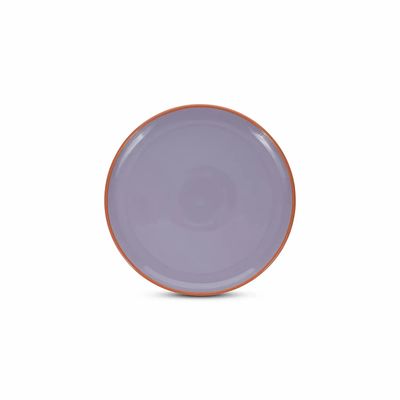 Everyday plates - Plate 26xH2,5cm purple/orange Duo - ONA