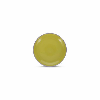 Assiettes au quotidien - Assiette plate 18xH2,5cm vert/violet Duo - ONA