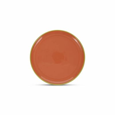 Everyday plates - Plate 26xH2,5cm orange/green Duo - ONA