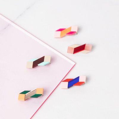 Vêtements enfants - Prisma Pin Small - Accessoire géométrique pour les cheveux - PAMELA COROMOTO