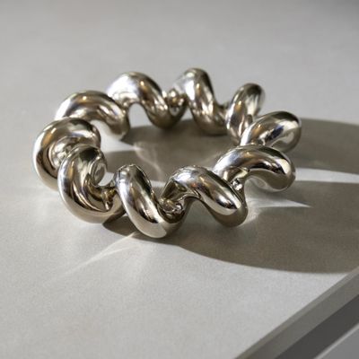Maniques - Sous-plat Twister argenté - &KLEVERING