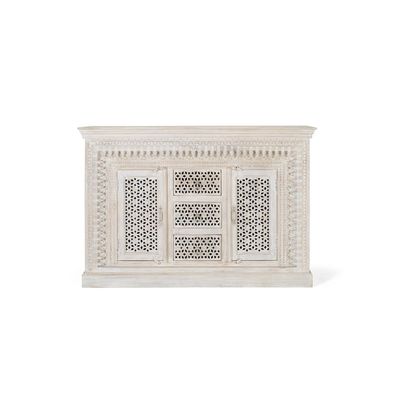 Buffets - Buffet en bois manguier blanc vieilli - GINER Y COLOMER