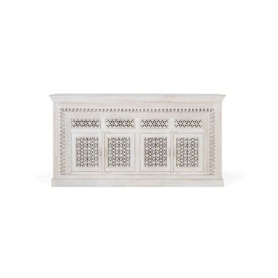Buffets - Buffet en bois manguier blanc vieilli - GINER Y COLOMER