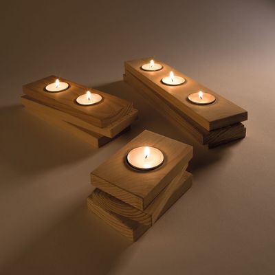 Objets de décoration - Bougeoir, 3 bougies - LIEU MULTIPLE