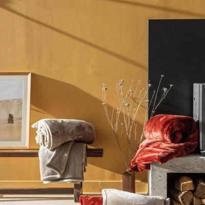 Throw blankets - Tender Throw Blanket Galet 150 X 200 - MAISON VIVARAISE - SDE VIVARAISE WINKLER