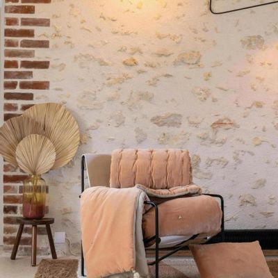Linge de lit - Chemin de lit uni Elise Epice 90 x 240 - MAISON VIVARAISE - SDE VIVARAISE WINKLER