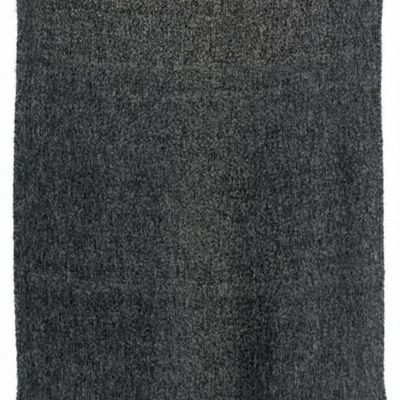 Throw blankets - Isabel Recycled Plain Throw Caviar 130 X 160 - MAISON VIVARAISE - SDE VIVARAISE WINKLER