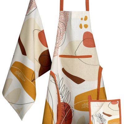 Tabliers de cuisine - Tablier de cuisine Legno Multico 72 x 85 - MAISON VIVARAISE - SDE VIVARAISE WINKLER