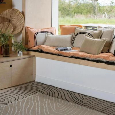 Throw blankets - Plain Laly Throw Lin 135 X 200 - MAISON VIVARAISE - SDE VIVARAISE WINKLER