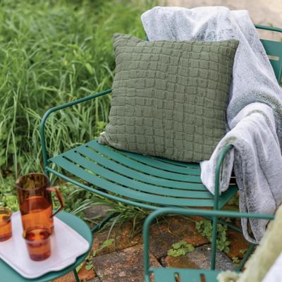 Cushions - Swami Cushion Olive 45 X 45 - MAISON VIVARAISE - SDE VIVARAISE WINKLER