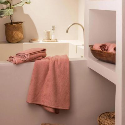 Bath towels - Bora Bath Towel Azalée 50 X 100 - MAISON VIVARAISE - SDE VIVARAISE WINKLER