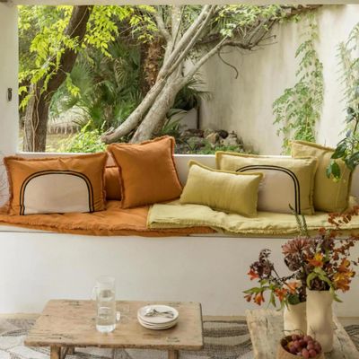 Throw blankets - Laly Plain Throw Cuivre 135 X 200 - MAISON VIVARAISE - SDE VIVARAISE WINKLER