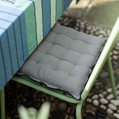 Chaises - Galette de chaise Grace recyclée Ombre 40 x 40 x 3 cm - MAISON VIVARAISE - SDE VIVARAISE WINKLER