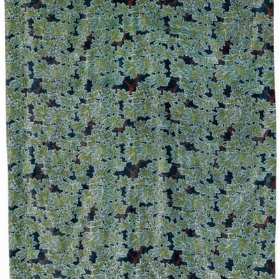Plaids - Plaid imprimé Ariane Pétrole 135 x 200 - MAISON VIVARAISE - SDE VIVARAISE WINKLER