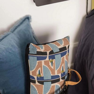 Coussins - Coussin uni Fara Acier 45 x 45 - MAISON VIVARAISE - SDE VIVARAISE WINKLER