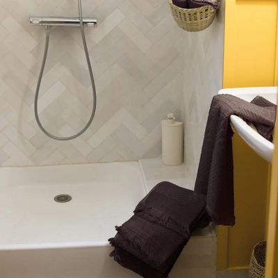 Bath towels - Zoé Bath Towel Ébène 100 X 180 - MAISON VIVARAISE - SDE VIVARAISE WINKLER
