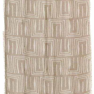 Linge de lit - Edredon imprimé Tina Naturel 85 x 200 - MAISON VIVARAISE - SDE VIVARAISE WINKLER