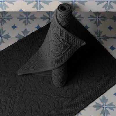 Autres linges de bain - Tapis Enzo Carbone 54 X 110 - MAISON VIVARAISE - SDE VIVARAISE WINKLER