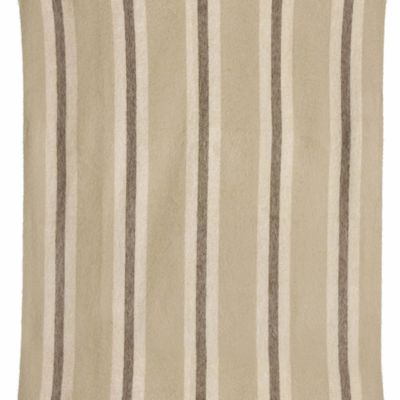 Throw blankets - Isabel Striped Recycled Throw Nuage 130 X 160 - MAISON VIVARAISE - SDE VIVARAISE WINKLER