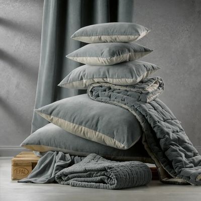 Bed linens - Elise Bed Runner Cobalt 90 X 240 - MAISON VIVARAISE - SDE VIVARAISE WINKLER