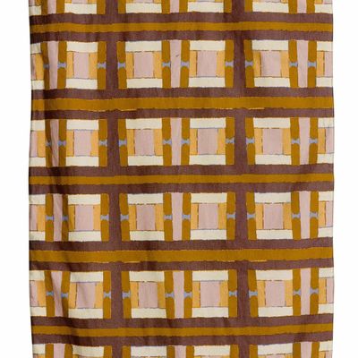 Linge de lit - Edredon imprimé Taho Cuivre 85 x 200 - MAISON VIVARAISE - SDE VIVARAISE WINKLER