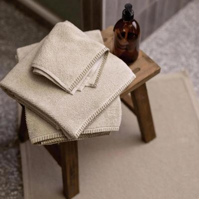 Autres linges de bain - Tapis de bain uni Etia Galet 54 x 110 - MAISON VIVARAISE - SDE VIVARAISE WINKLER