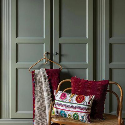 Cushions - Plain Gastounet Cushion Griotte 45 X 45 - MAISON VIVARAISE - SDE VIVARAISE WINKLER