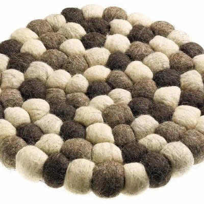 Table mat - Recycled Trivet Brian Naturel Brun Diamètre 20 - MAISON VIVARAISE - SDE VIVARAISE WINKLER