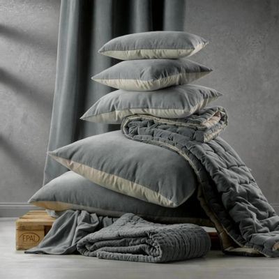 Coussins - Coussin uni Elise Cobalt 40 X 65 - MAISON VIVARAISE - SDE VIVARAISE WINKLER