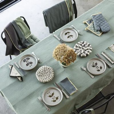 Maniques - Lot gant de cuisine/manique recyclé Grace Forêt 15 x 32 - MAISON VIVARAISE - SDE VIVARAISE WINKLER