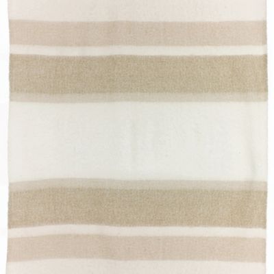 Throw blankets - Recycled Striped Throw Isabel Naturel 130 X 160 - MAISON VIVARAISE - SDE VIVARAISE WINKLER